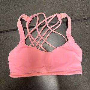 size 4 pink lululemon bra